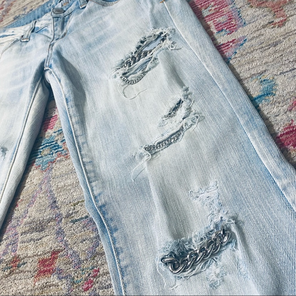 Custom Ripped Chain Jeans - Picture 4 of 13